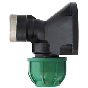 Muurplaat PE 20 mm klem x ½” binnendraad